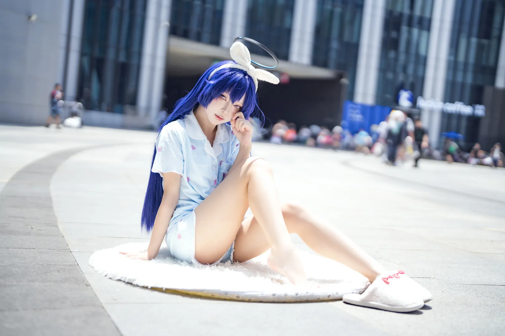 【早瀬ユウカコスプレ】『ブルーアーカイブ』昼下がりの気だるいひととき - 1 枚目