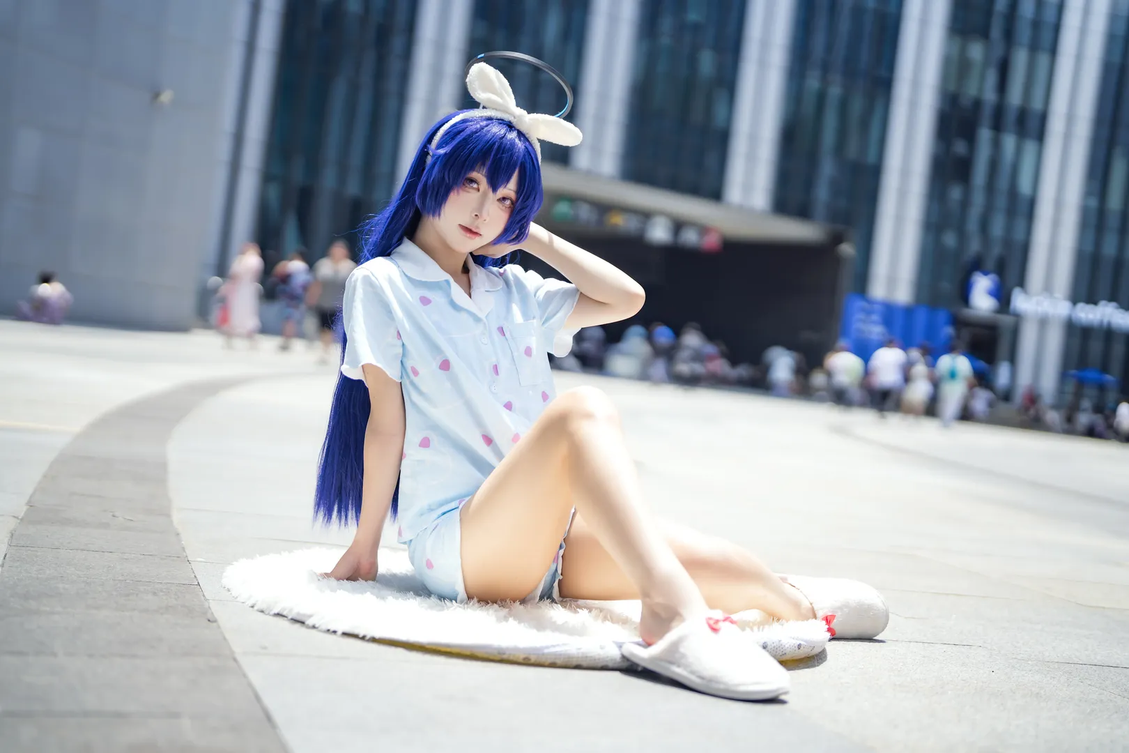 【早瀬ユウカコスプレ】『ブルーアーカイブ』昼下がりの気だるいひととき - 2 枚目