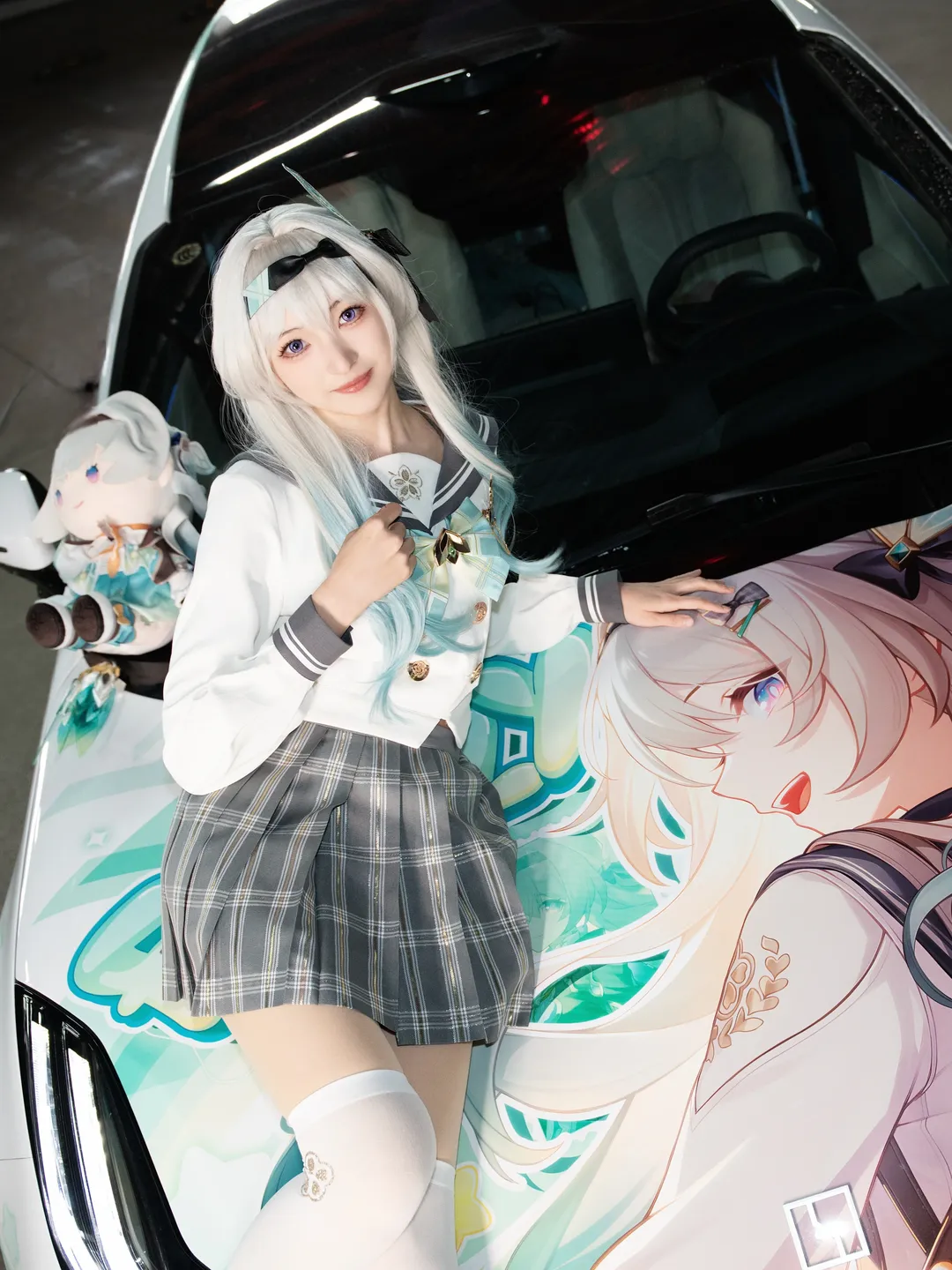 【流萤cos】同款痛车合影，沉浸式体验崩坏星穹铁道