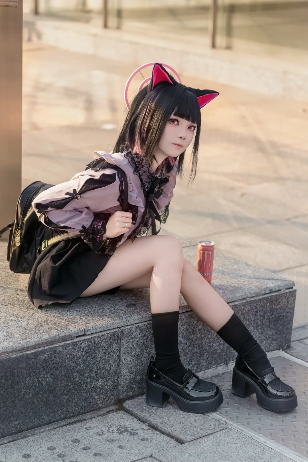 【Kyoyama Kazusa cosplay】Blue Archive: Jirai-kei cosplay Outdoor Photoshoot