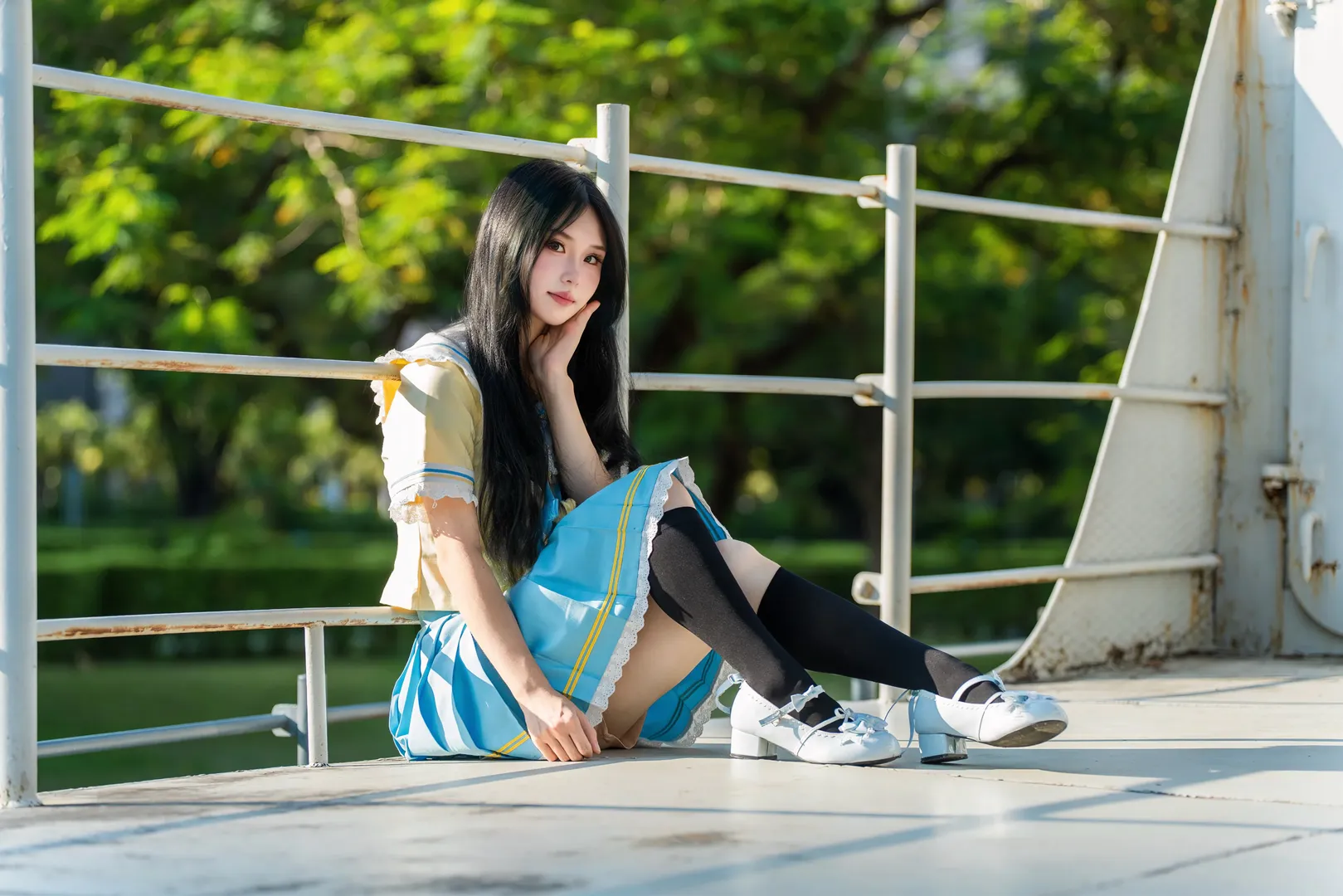 岐江公园的JK制服日系人像拍摄分享