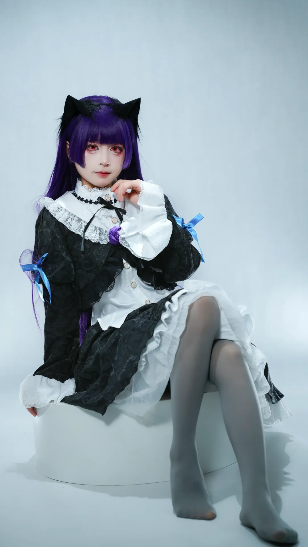 【五更琉璃cos】冷调哥特风，演绎黑猫的清冷气质