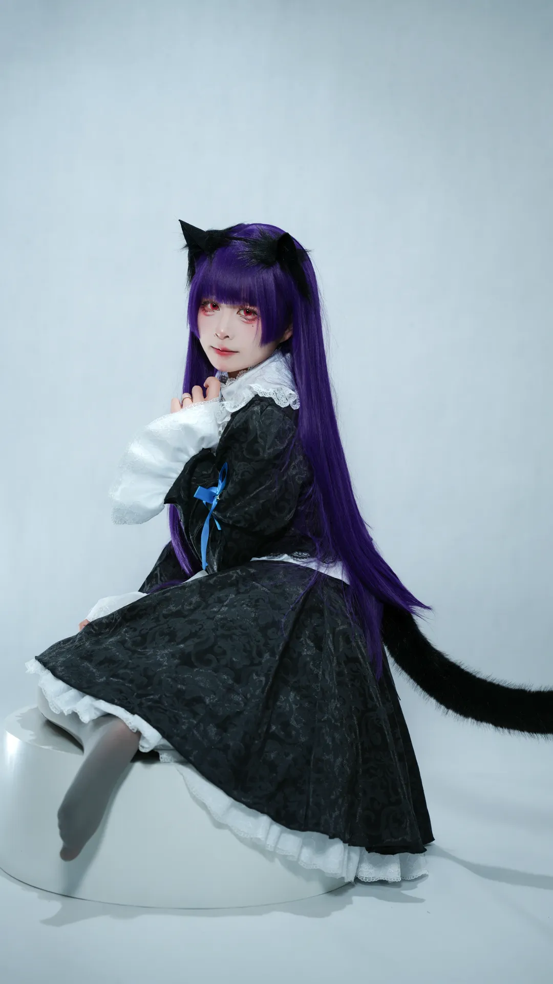 【五更琉璃cos】冷调哥特风，演绎黑猫的清冷气质 - 第 3 张