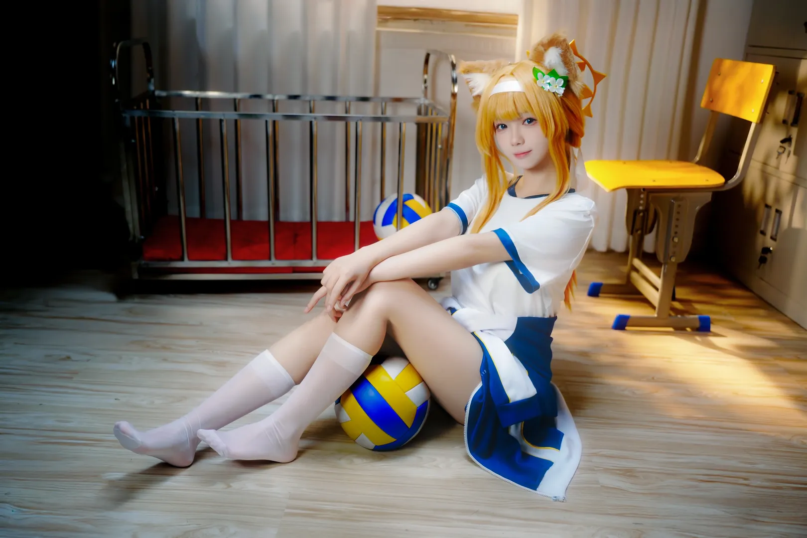 【玛丽cos】碧蓝档案体操服，阳光下的运动少女 - 第 10 张