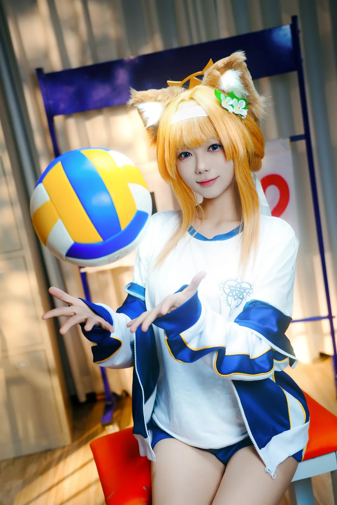 【玛丽cos】碧蓝档案体操服，阳光下的运动少女 - 第 12 张