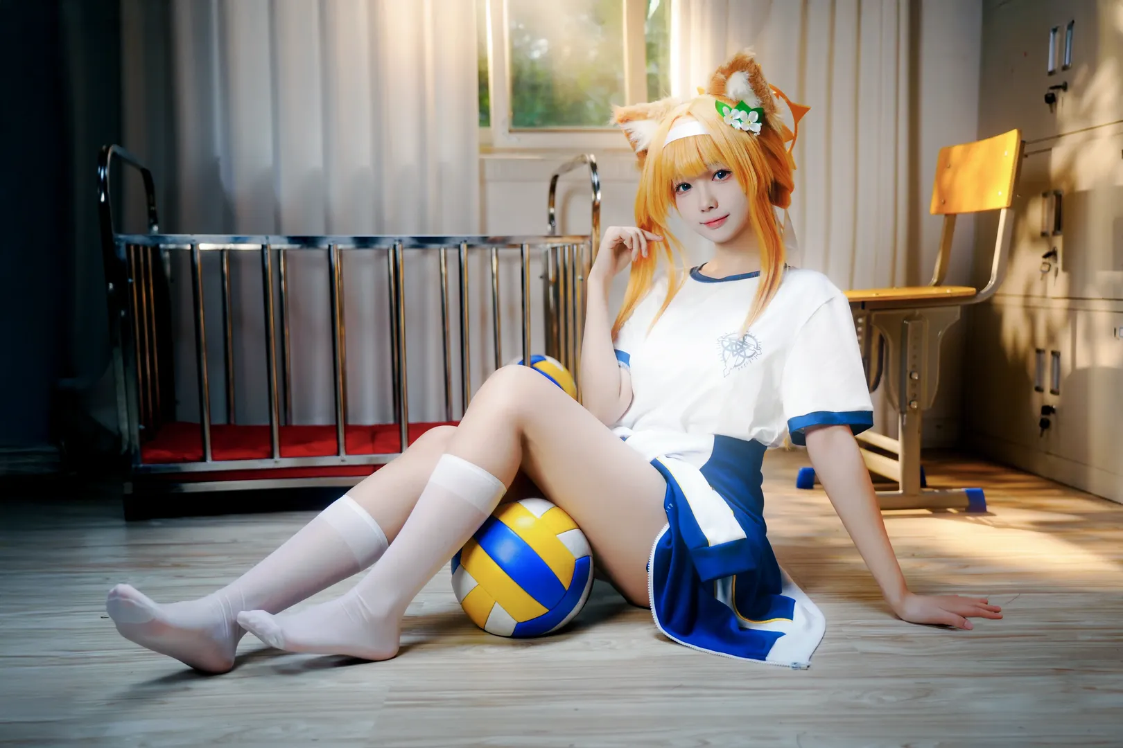 【玛丽cos】碧蓝档案体操服，阳光下的运动少女