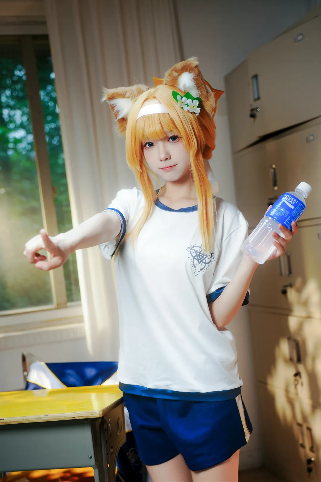 【玛丽cos】碧蓝档案体操服，阳光下的运动少女 - 第 4 张