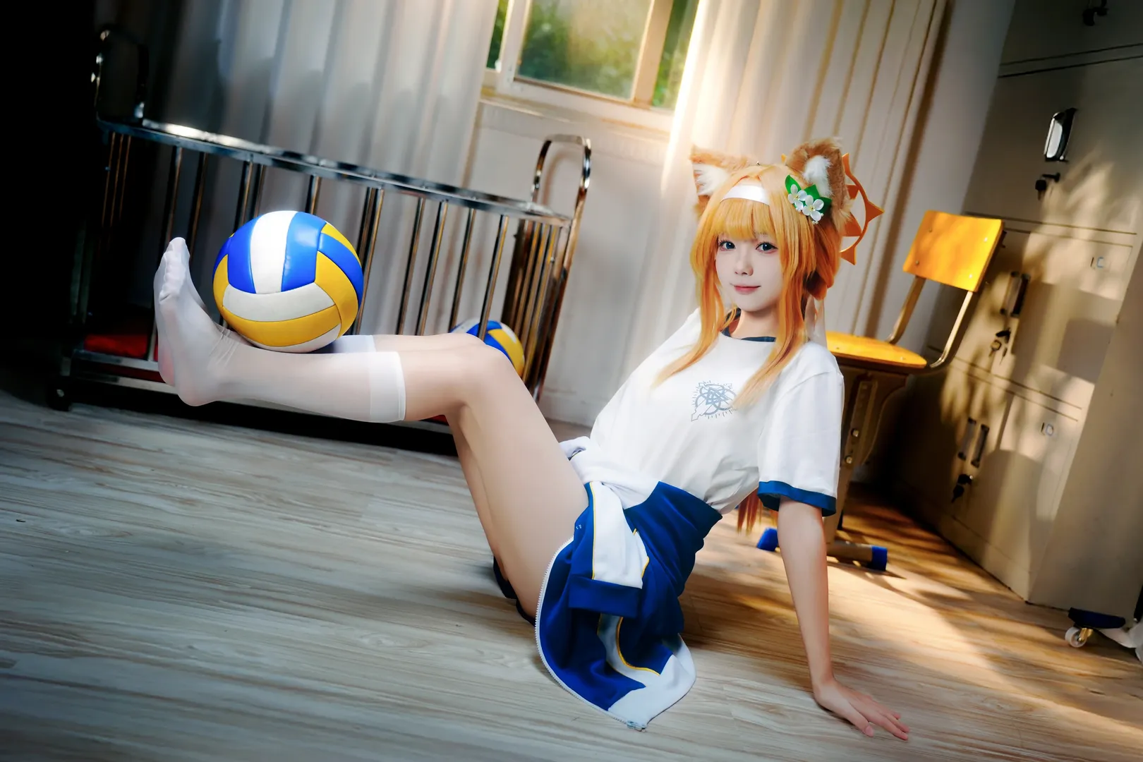 【玛丽cos】碧蓝档案体操服，阳光下的运动少女 - 第 8 张