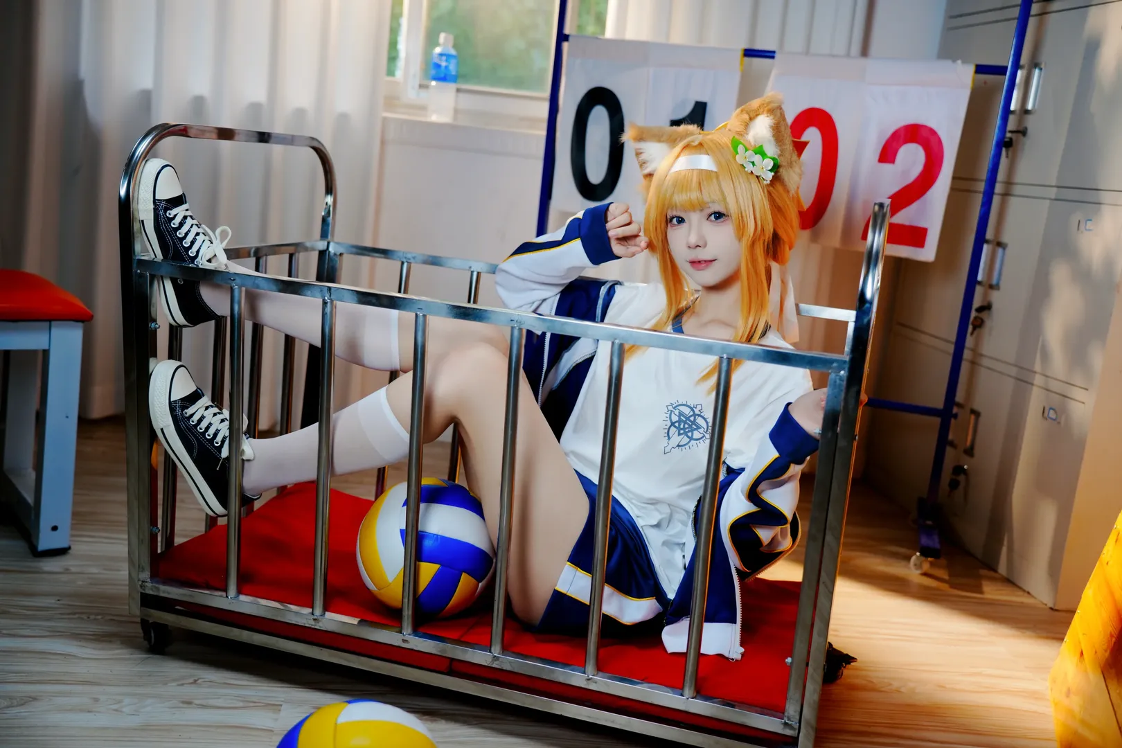 【玛丽cos】碧蓝档案体操服，阳光下的运动少女 - 第 9 张