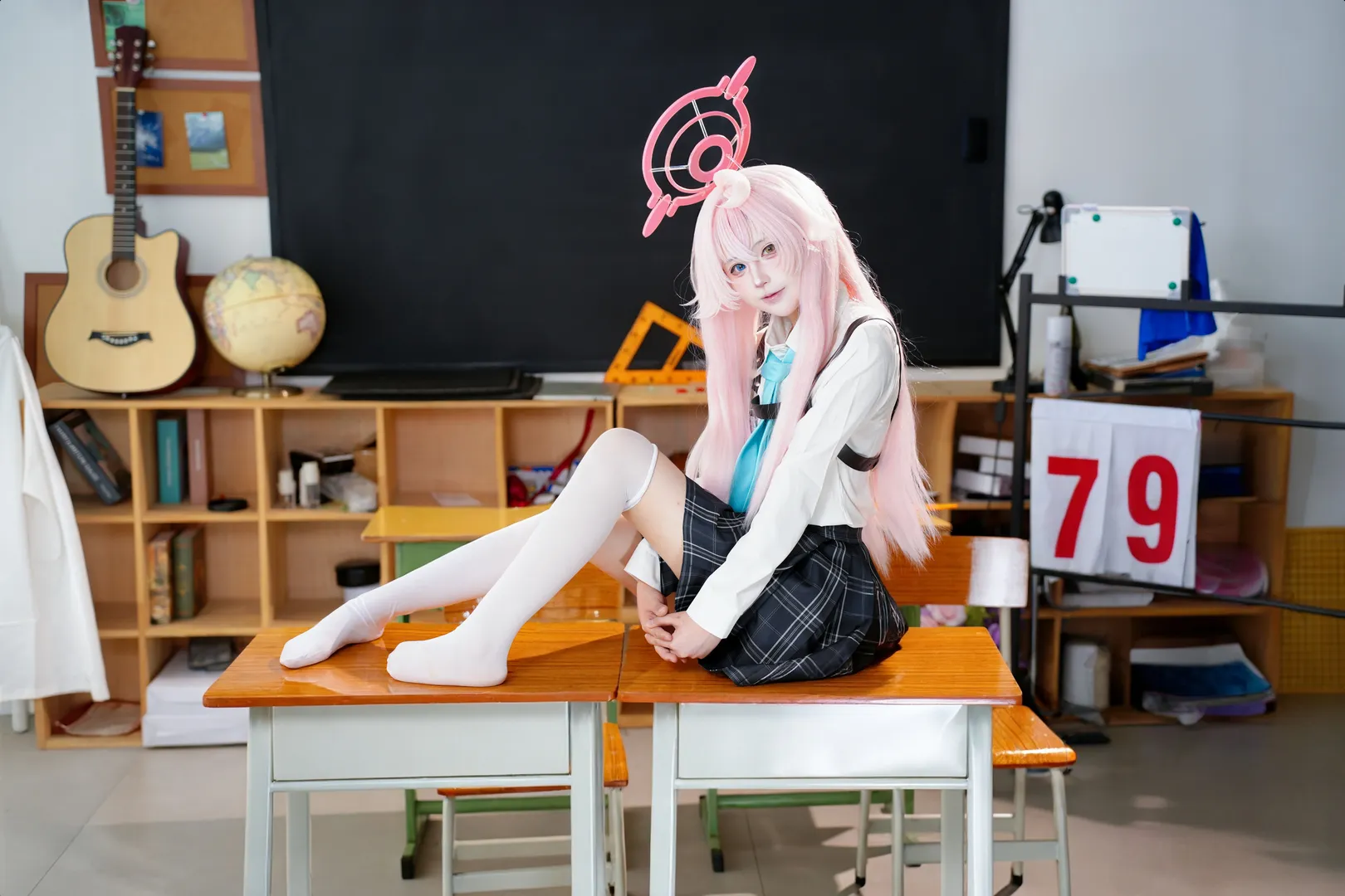 【小鸟游星野cos】蔚蓝档案教室正片拍摄记录 - 第 3 张