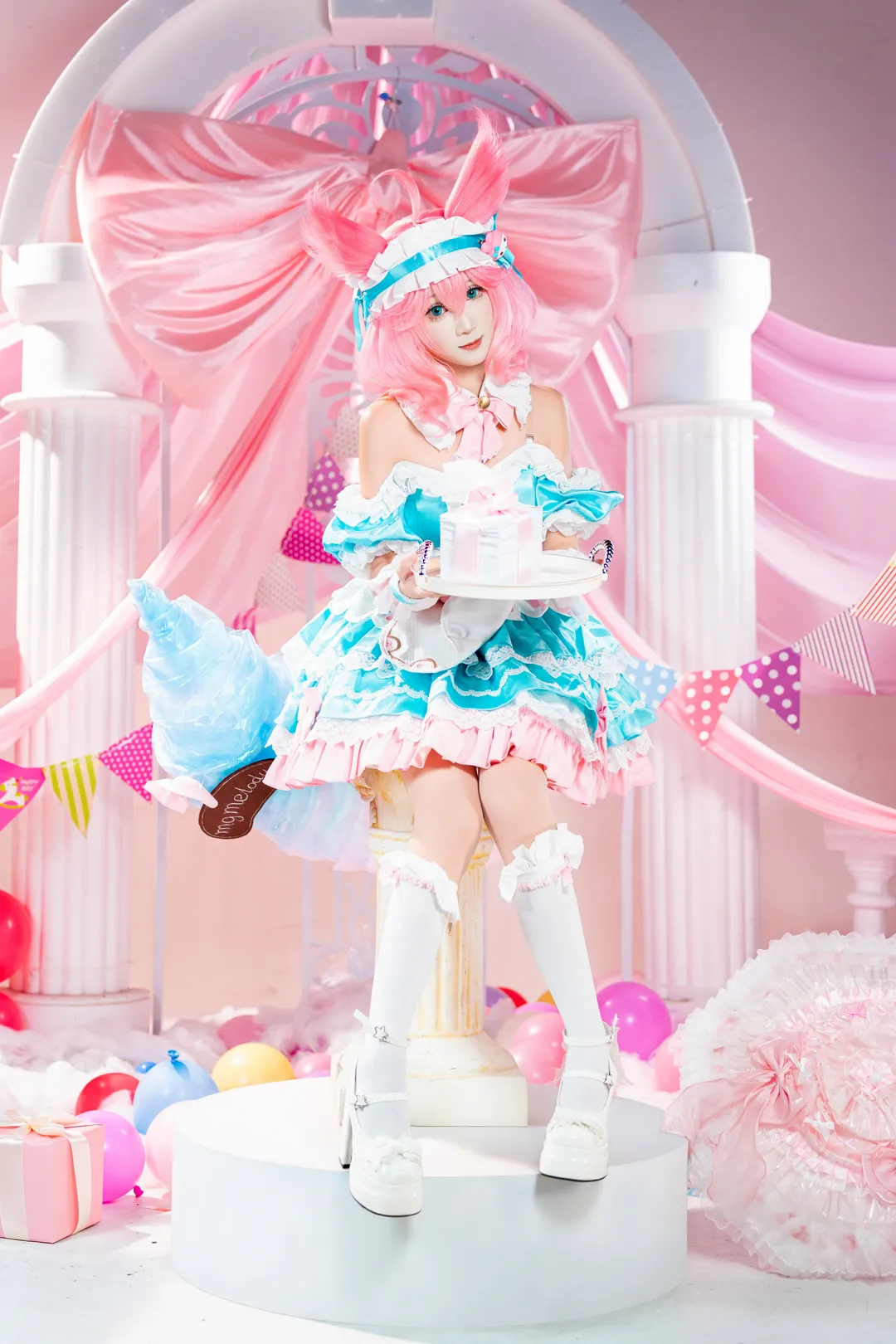 【妲己美乐蒂cos】王者荣耀甜系梦幻影棚正片 - 第 8 张