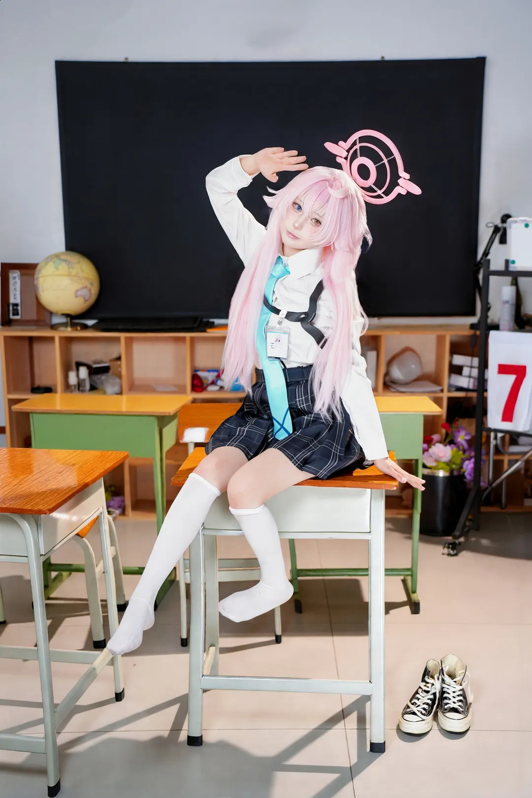 【小鸟游星野cos】蔚蓝档案教室正片分享 - 第 3 张