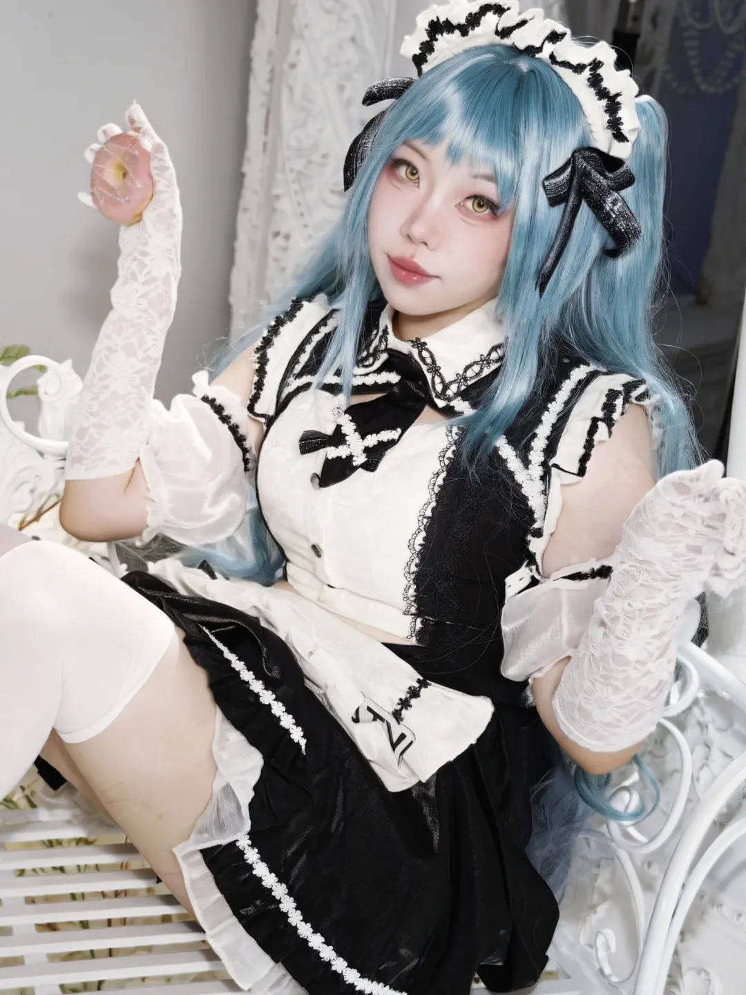 【普丽瓦蒂cos】胜利女神妮姬里的深夜修图女仆