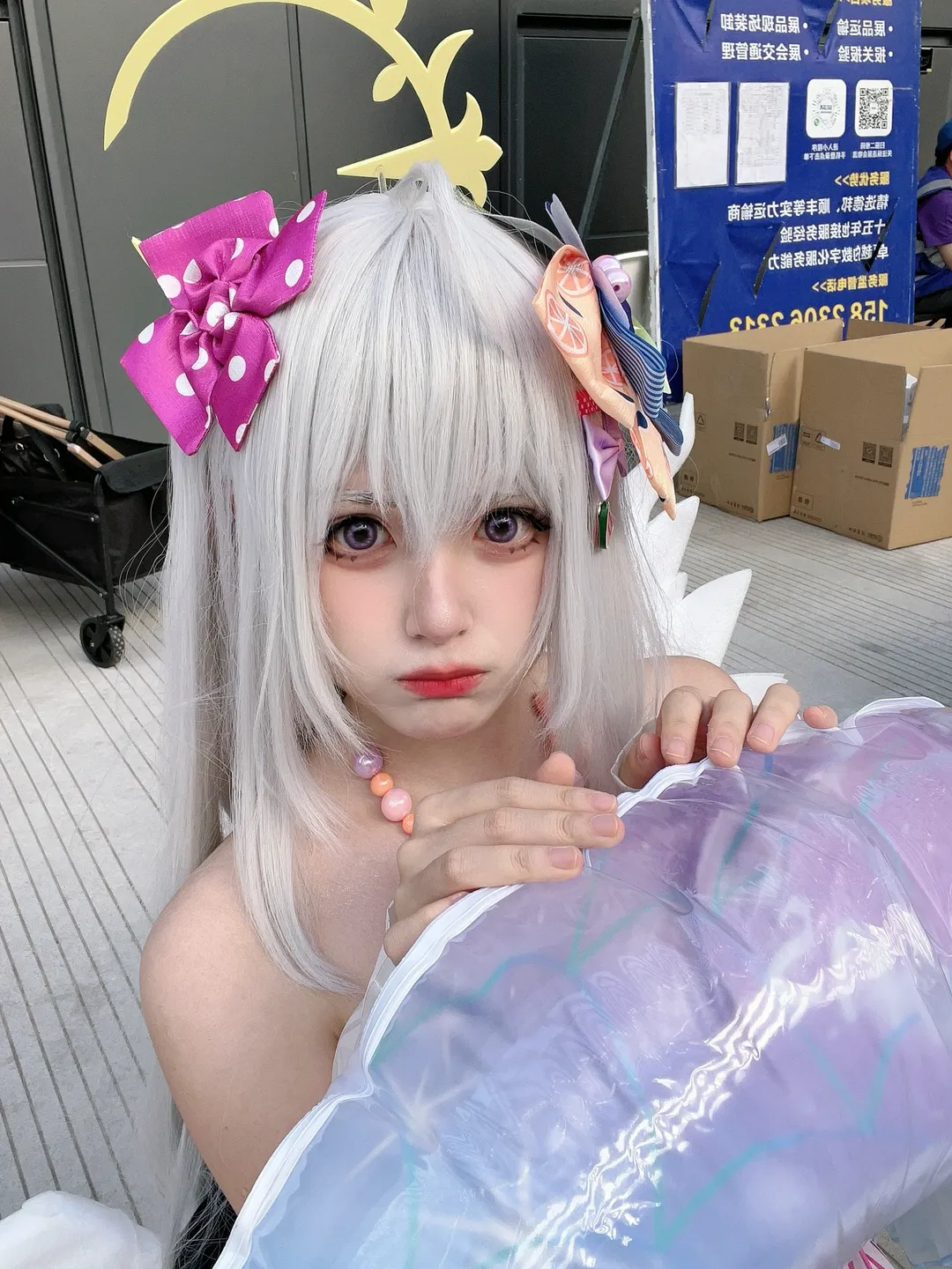 [Shirasu Azusa cosplay] Azur Lane: Summer Limited Swimsuit Cosplay Look - Image 1