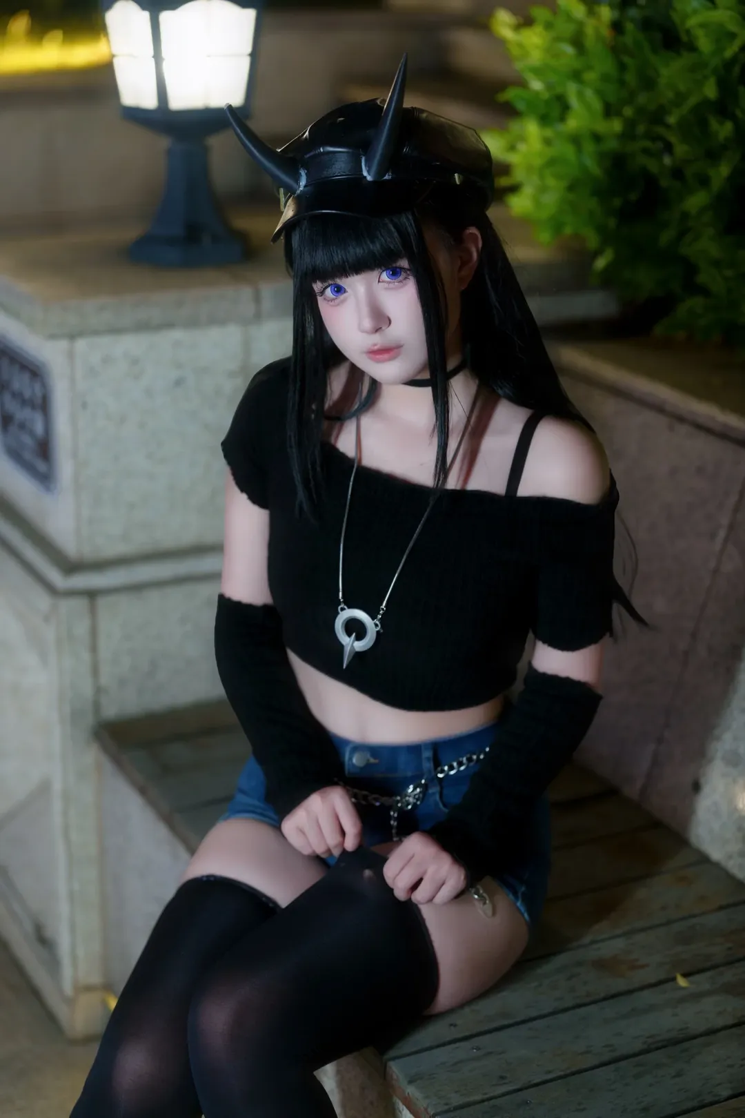 【能代cos】碧蓝航线，夜色与黑帽的随性定格