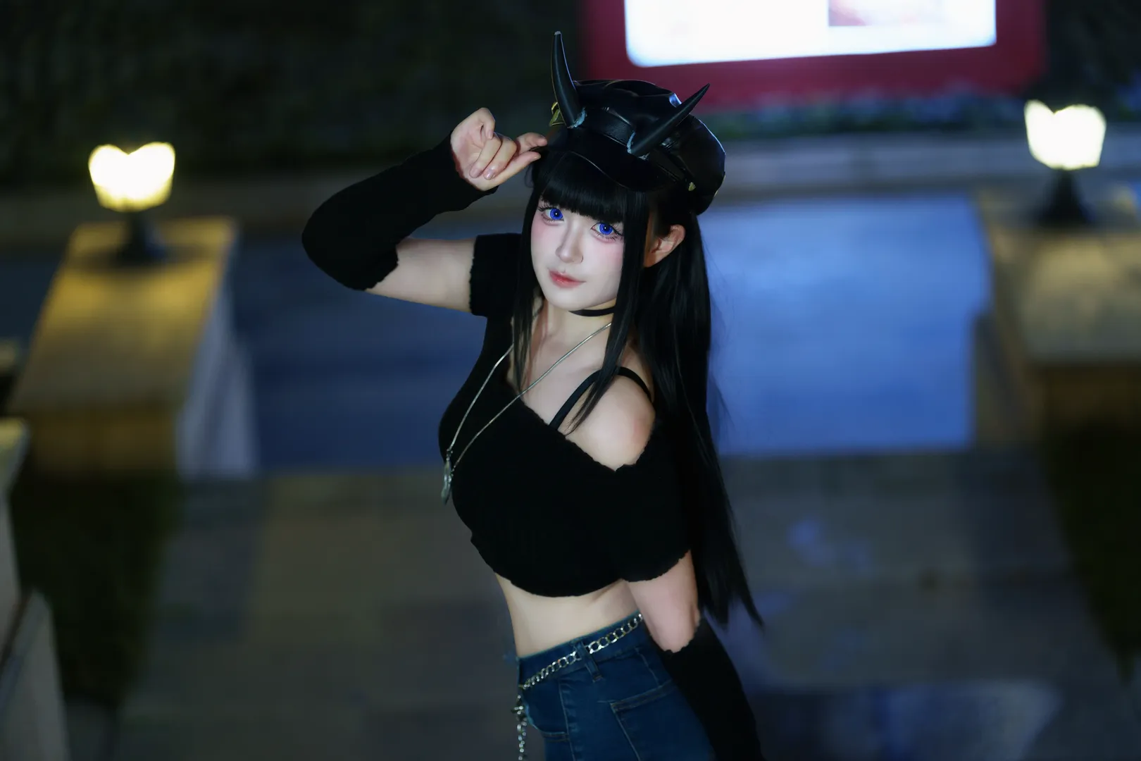 【碧蓝航线能代cos】夜灯下的街角，换上日常便服的宁静时刻 - 第 2 张