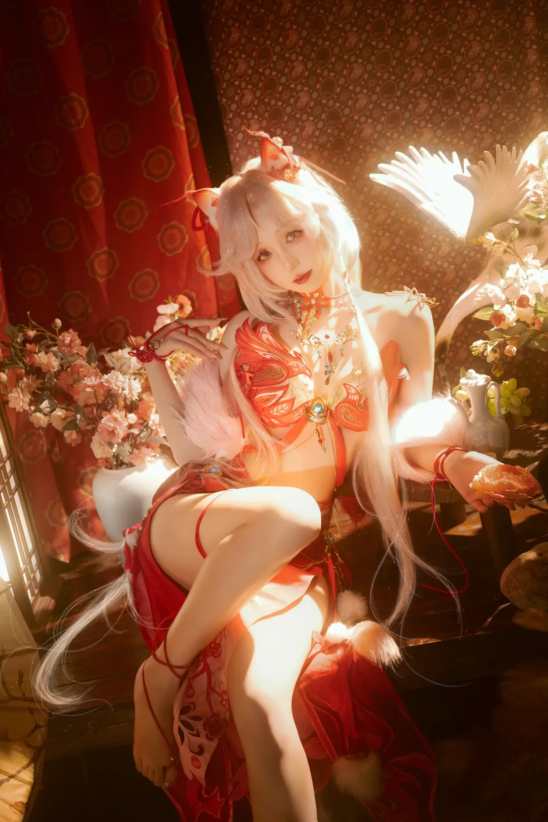 【玉玲珑cos】永劫无间喜缘红线正片，红线牵绊的感觉