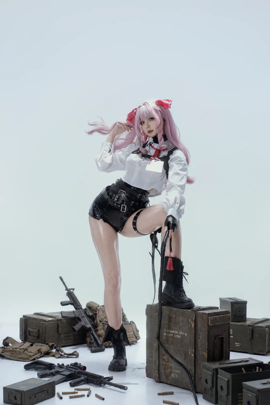 【尤妮cos】胜利女神Nikke，白棚内的战术少女