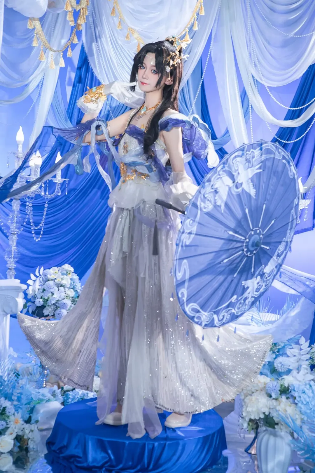 【海月cos】完美世界里的蓝白幻梦，一次跨越角色的拍摄体验 - 第 6 张