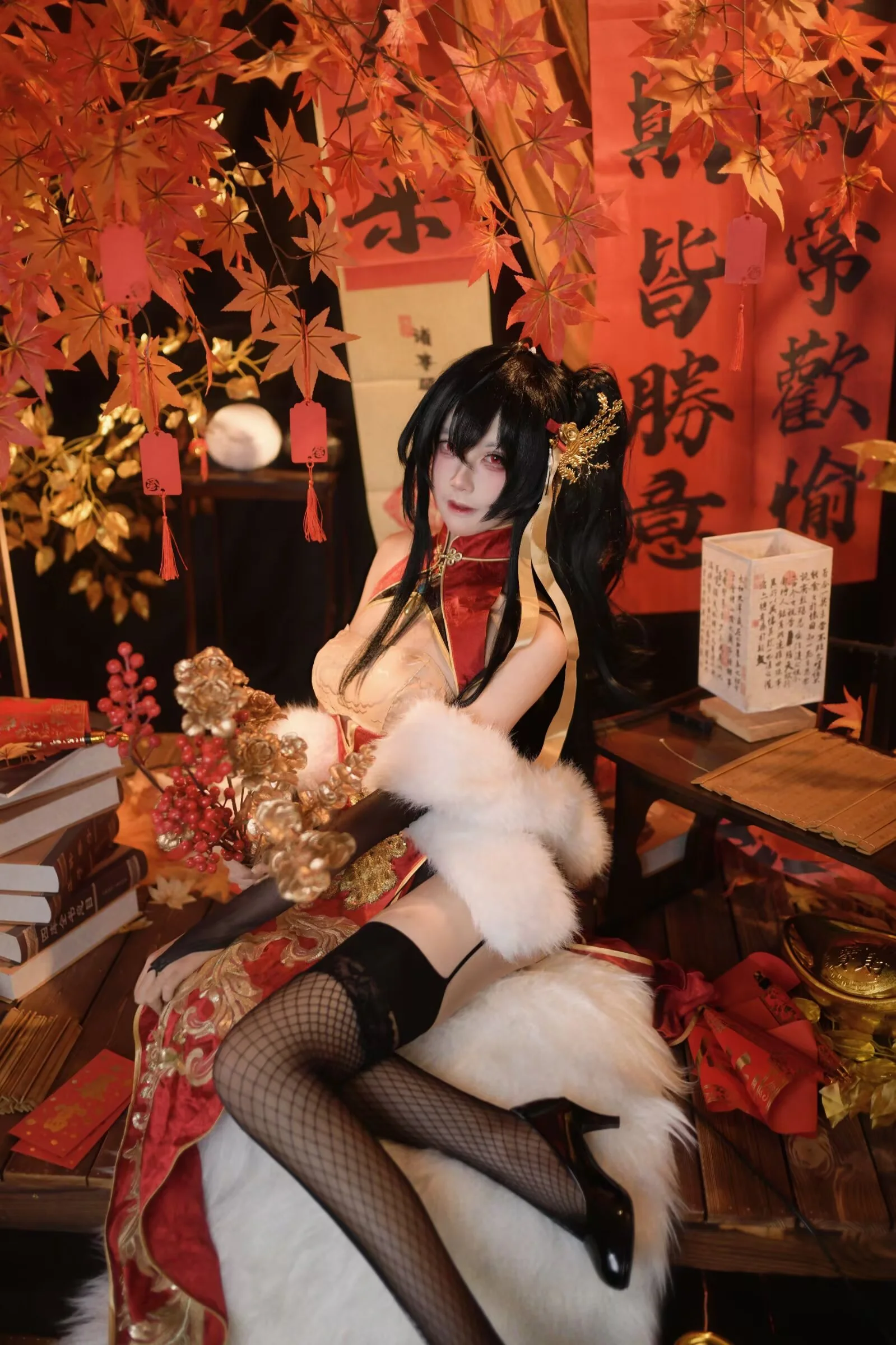 【寧紅葉cos】永劫無間新春紅楓國風攝影分享 - 第 1 張