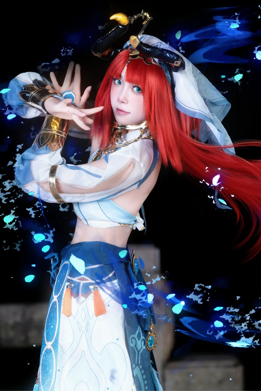 【妮露cos】CICF夜场外拍，花神之舞魔法降临