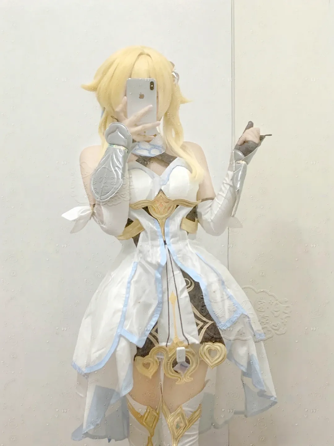 【荧cos】原神旅行者，白衣蓝边的旅人