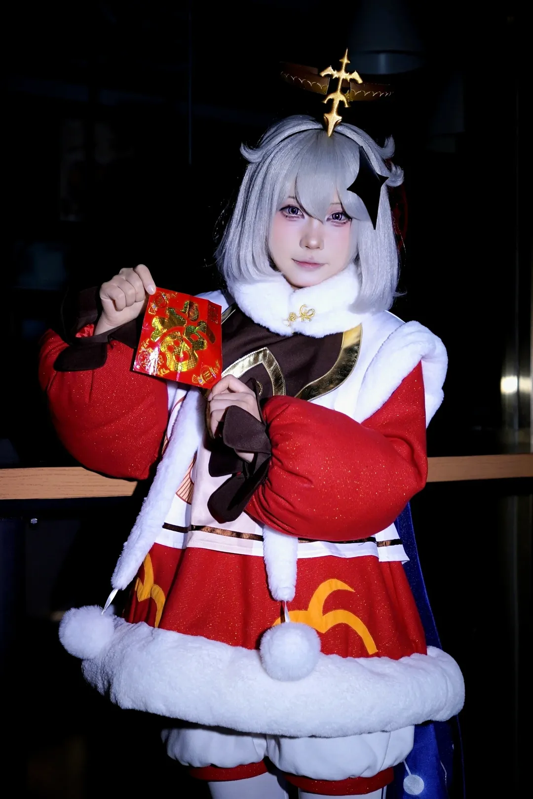 【派蒙cos】原神新年的红色精灵来送祝福啦 - 第 2 张