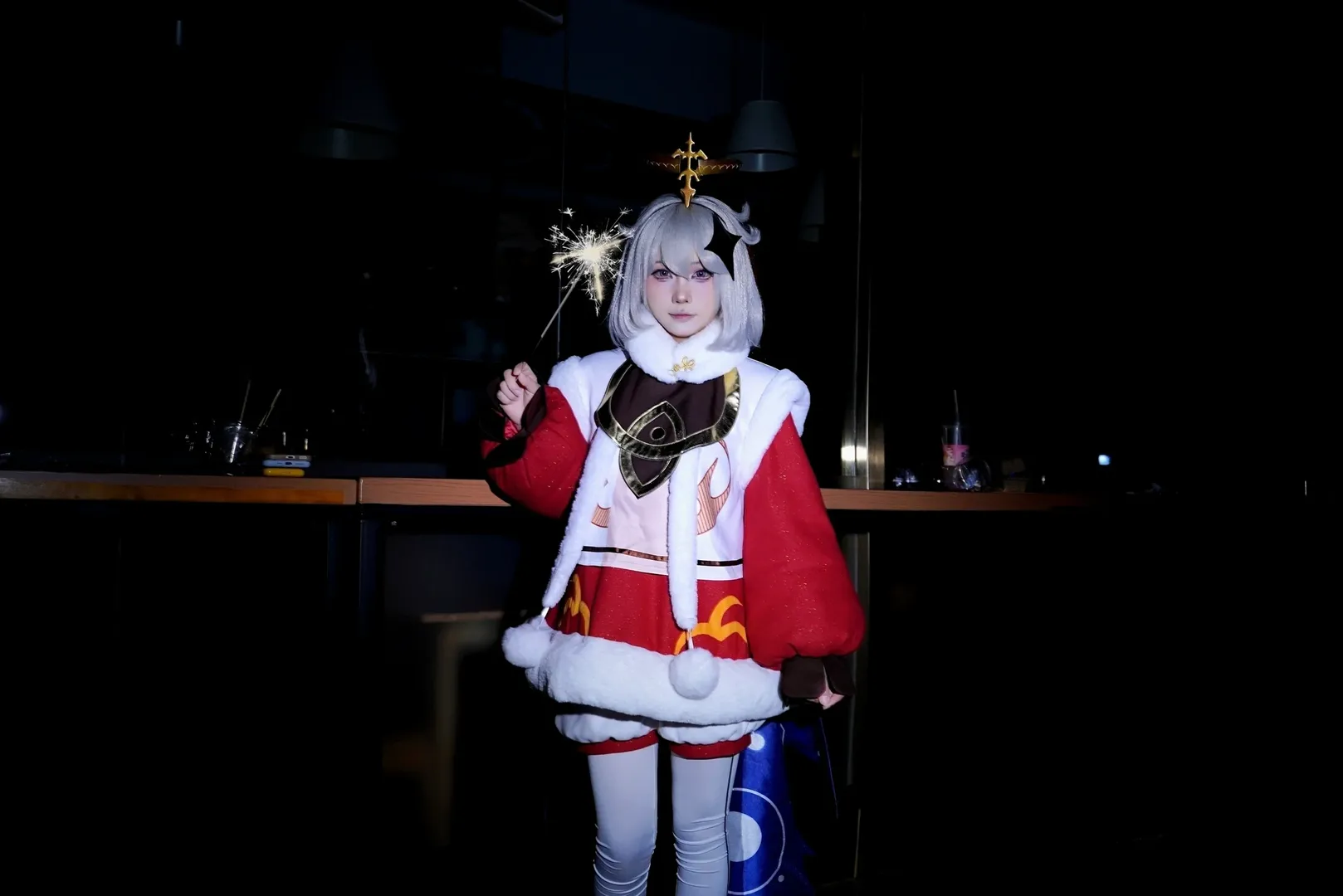 【派蒙cos】原神新年的红色精灵来送祝福啦 - 第 3 张