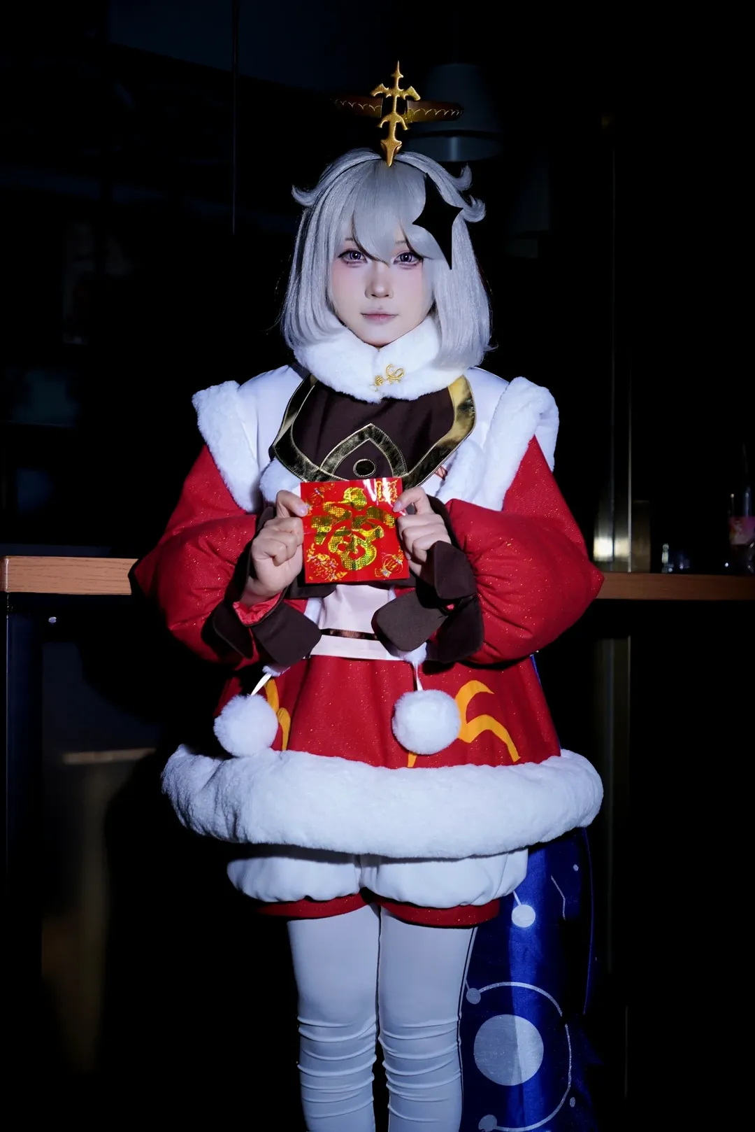 【派蒙cos】原神新年的红色精灵来送祝福啦 - 第 5 张
