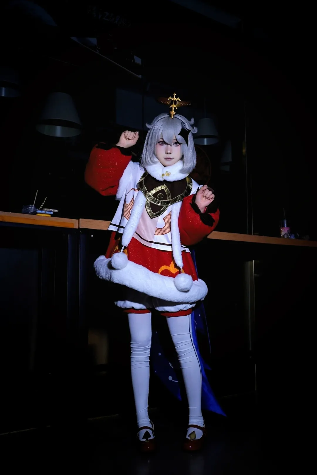 【派蒙cos】原神新年的红色精灵来送祝福啦 - 第 7 张