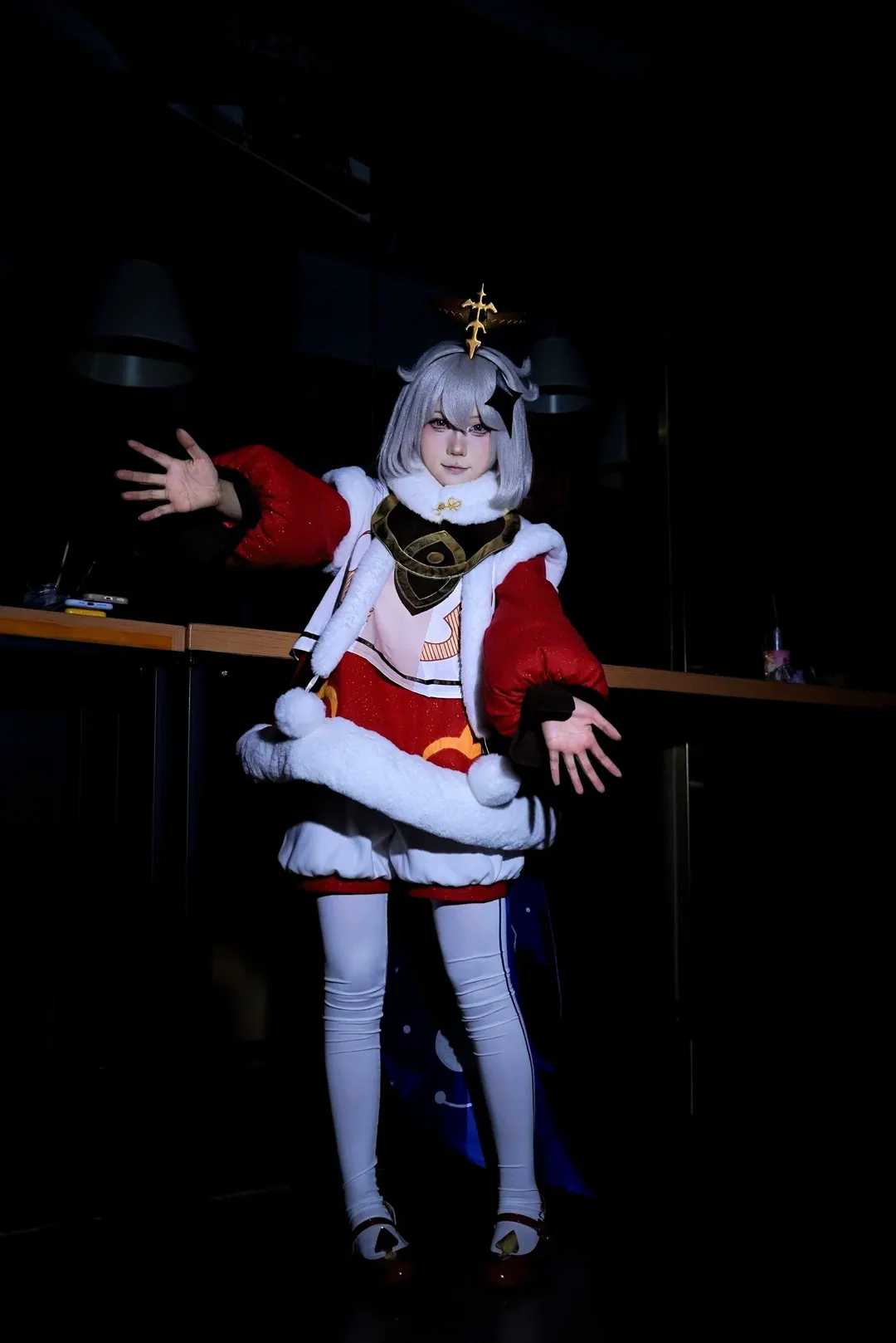 【派蒙cos】原神新年的红色精灵来送祝福啦 - 第 8 张