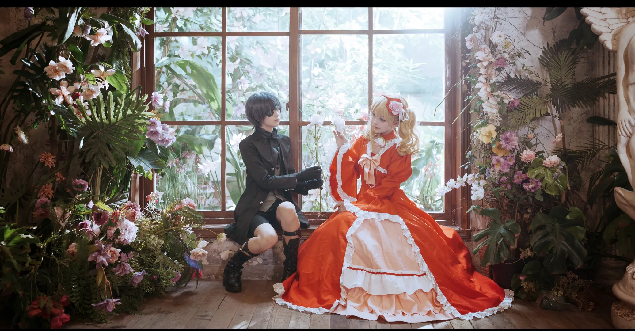 【夏爾伊麗莎白cos】黑執事復古植物園氛圍感拍攝 - 第 3 張