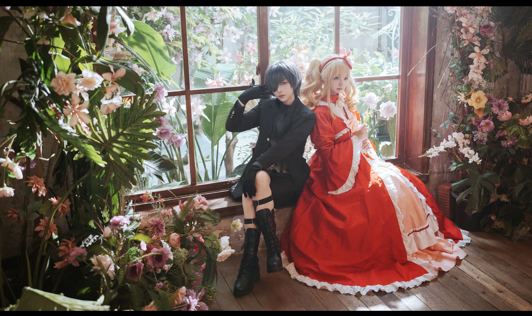 【夏爾伊麗莎白cos】黑執事復古植物園氛圍感拍攝 - 第 4 張