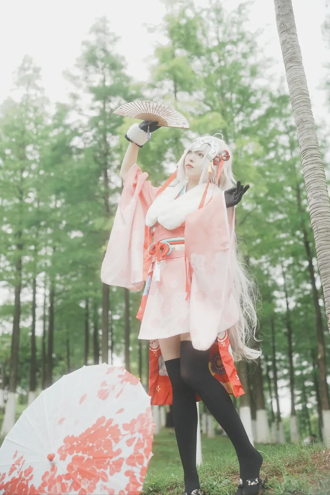 【幼貞cos】fate中的春日和風，黑絲長腿大放異彩 - 第 3 張