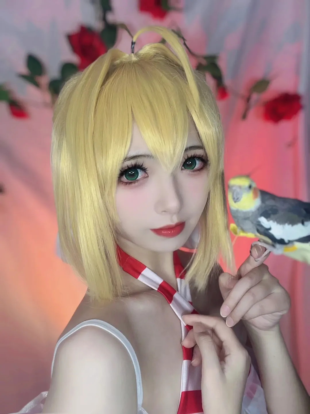 【尼禄cos】FGO罗马之花，绽放于玫瑰花间 - 第 4 张