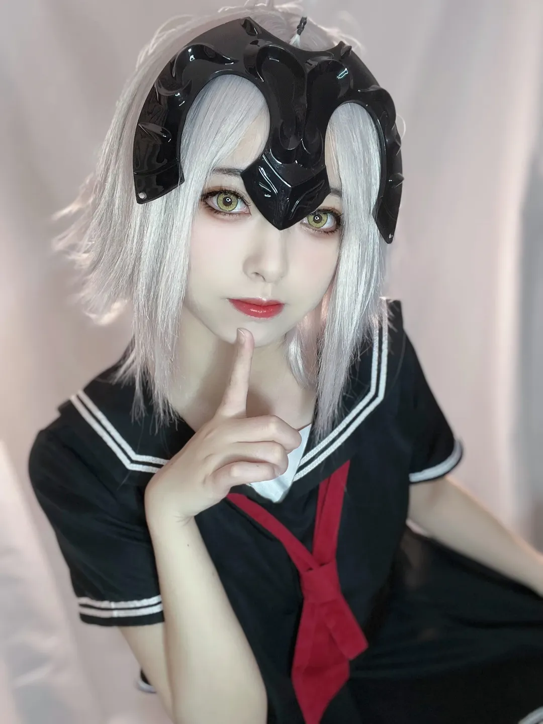 【黑贞德cos】FGO里的暗黑JK风格，反差感拉满