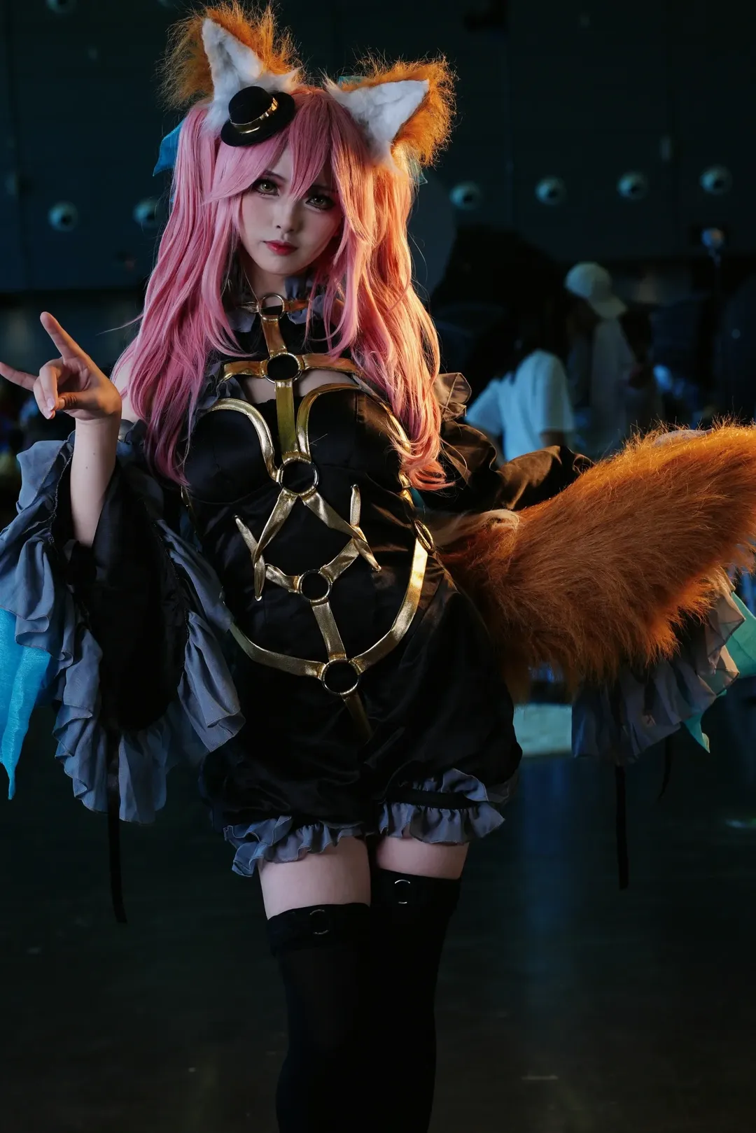 【玉藻前cos】Fate里的狐狸尾巴和符纸，漫展现场返图