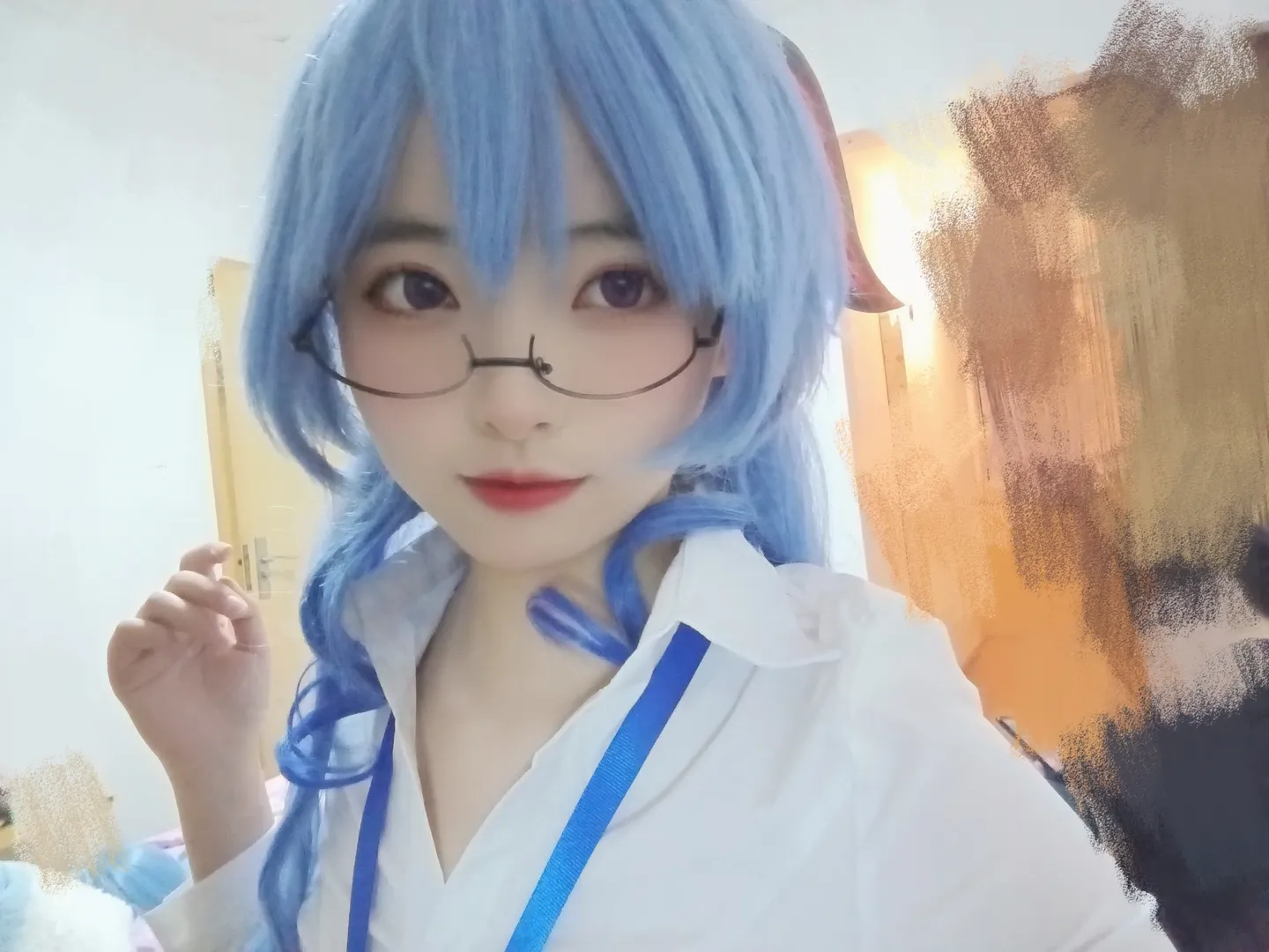 [Ganyu Cosplay] Genshin Impact's Cocogoat Wang Xiaomei: Secretary Headcanon Daily Life Share - Image 1