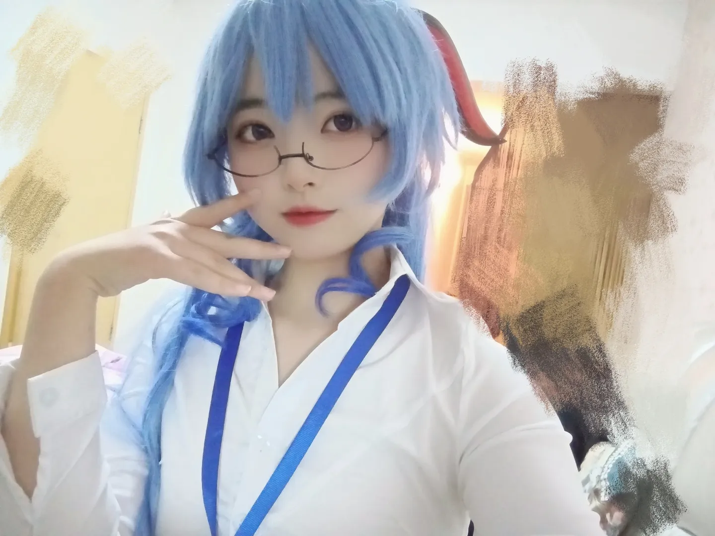 [Ganyu Cosplay] Genshin Impact's Cocogoat Wang Xiaomei: Secretary Headcanon Daily Life Share - Image 2
