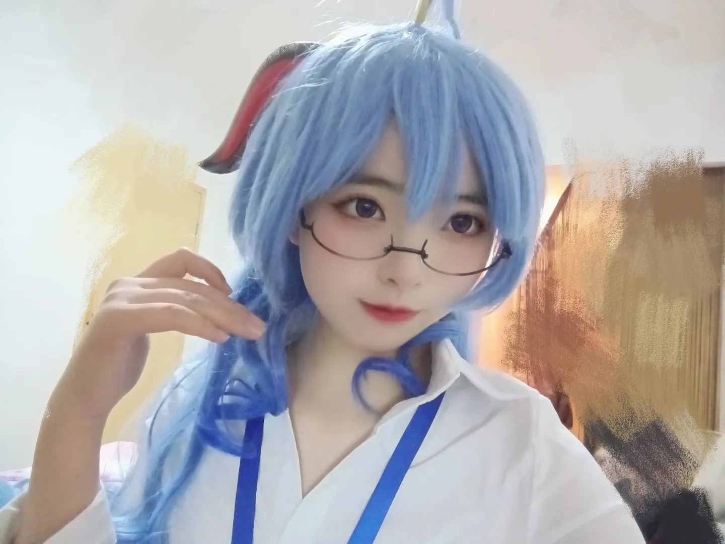 [Ganyu Cosplay] Genshin Impact's Cocogoat Wang Xiaomei: Secretary Headcanon Daily Life Share - Image 3
