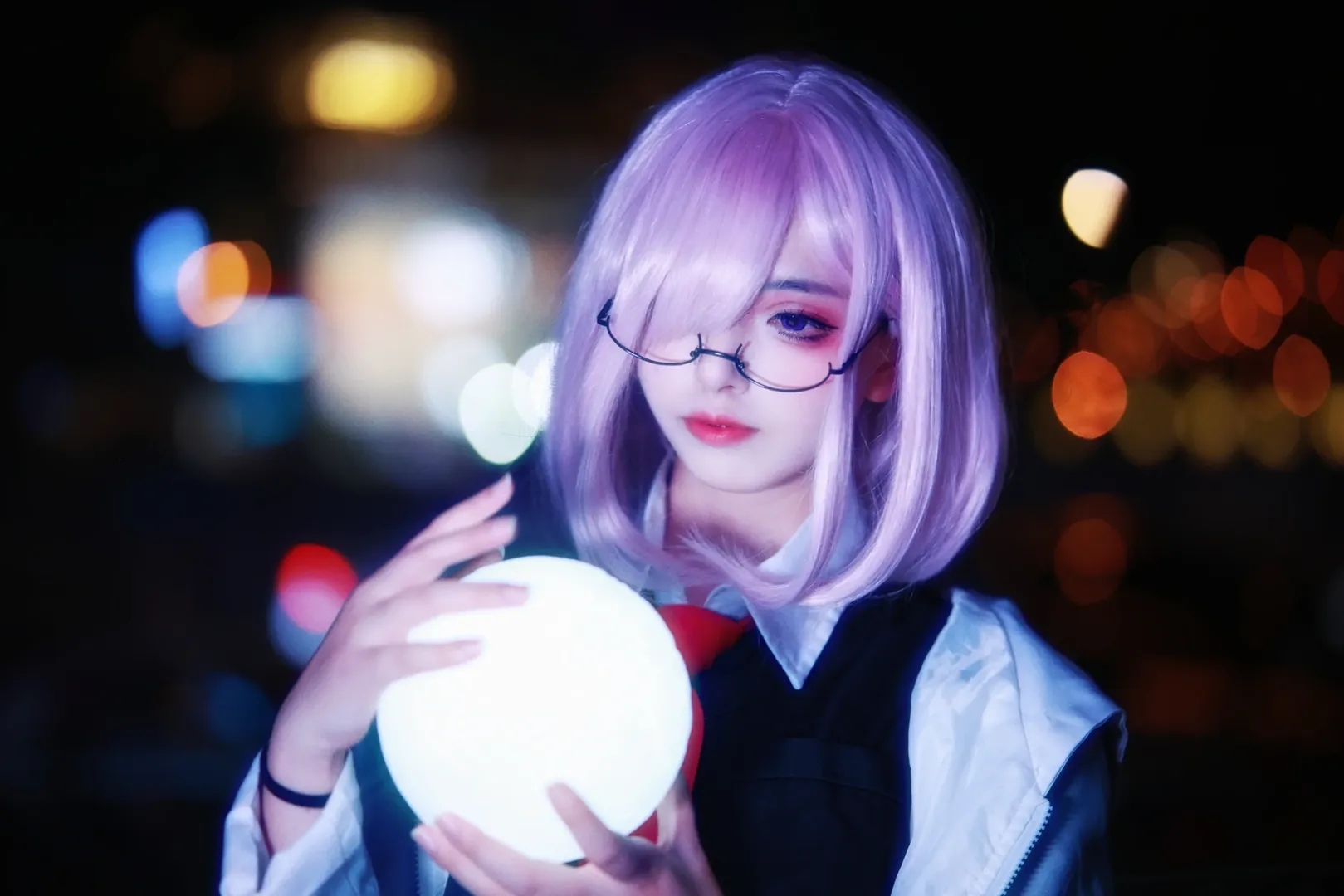 【玛修cos】天台夜色中光球的守护者 - 第 2 张