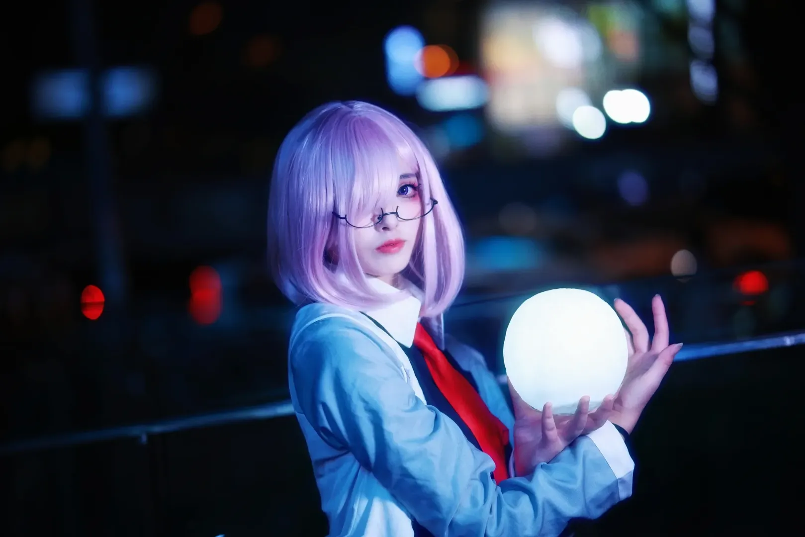 【玛修cos】天台夜色中光球的守护者 - 第 3 张