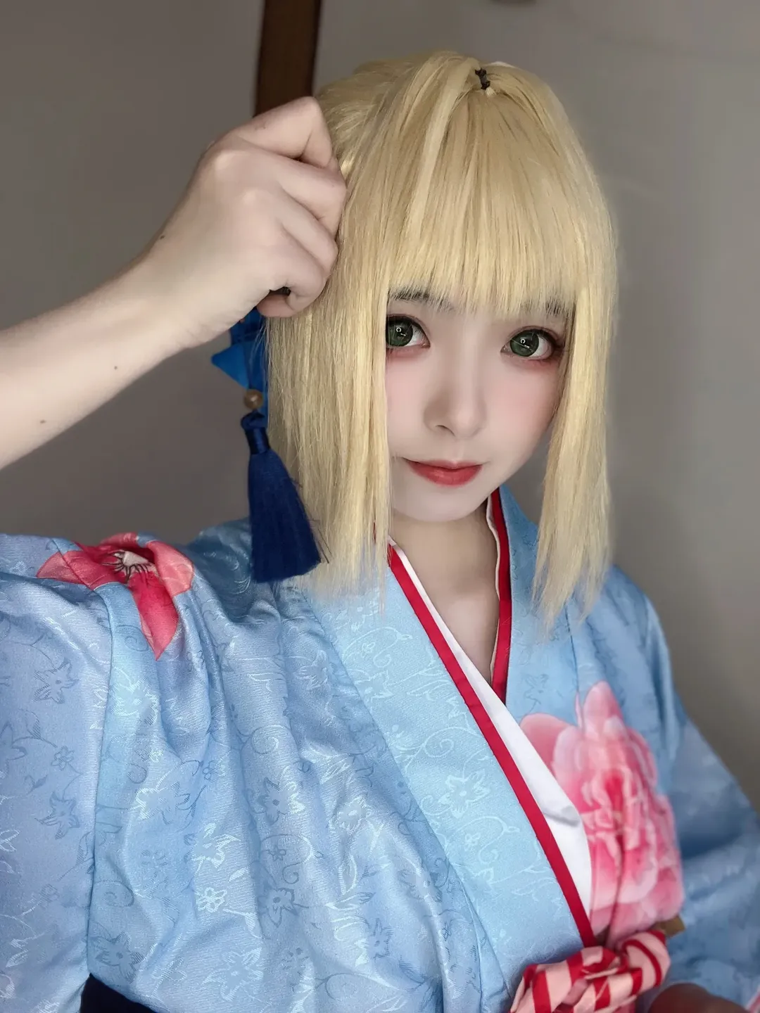 【阿爾託莉雅cos】Fate/Grand Order，和風藍衣吾王出片