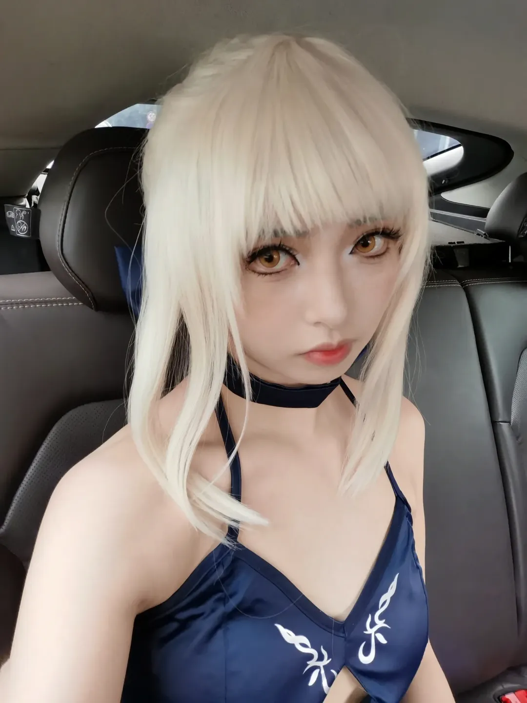 【阿尔托莉雅cos】在车内的冷酷试炼，Fate/Grand Order黑呆出片