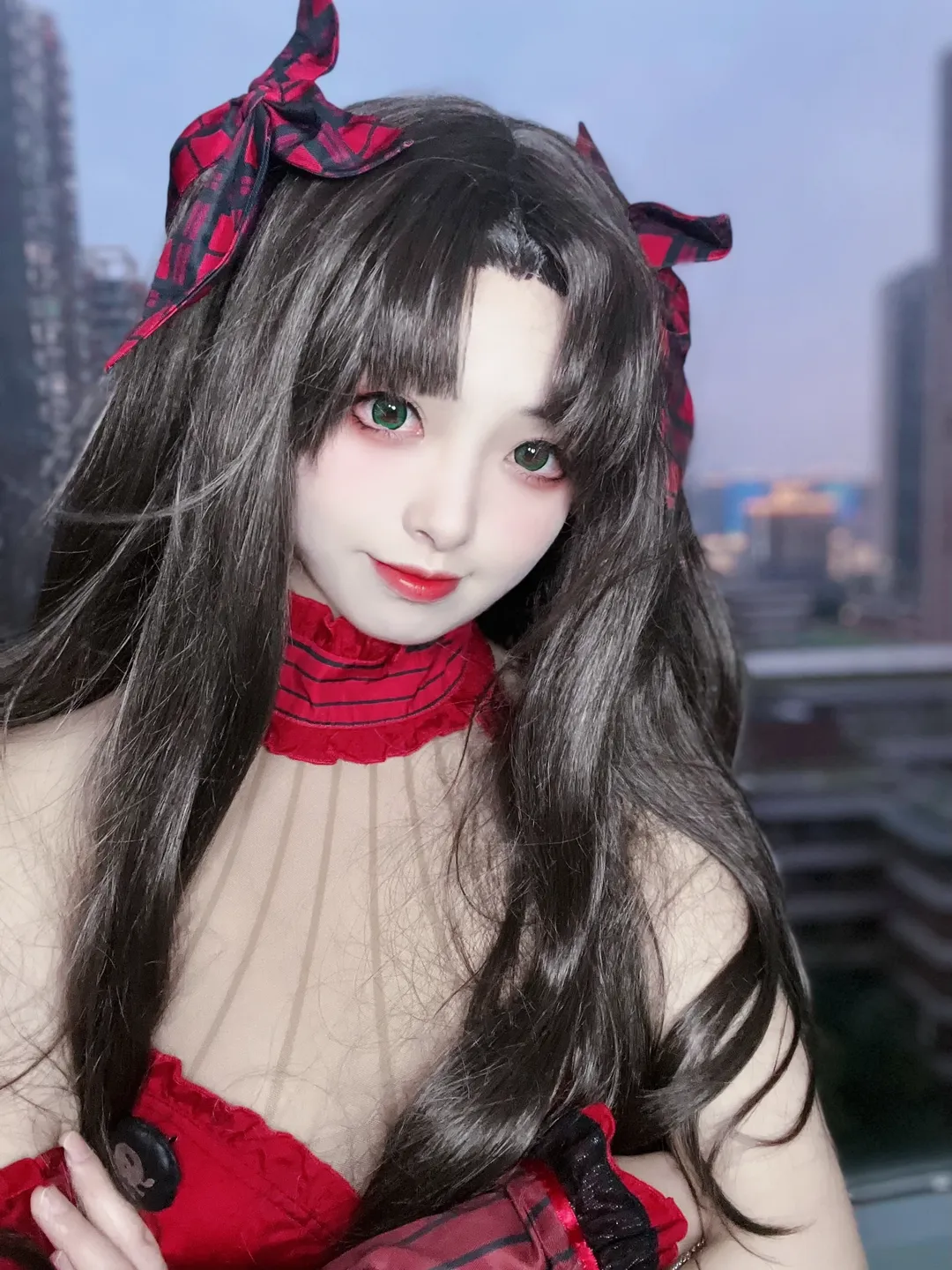 【远坂凛cos】Fate/Grand Order中的月之女王暗夜降临 - 第 1 张
