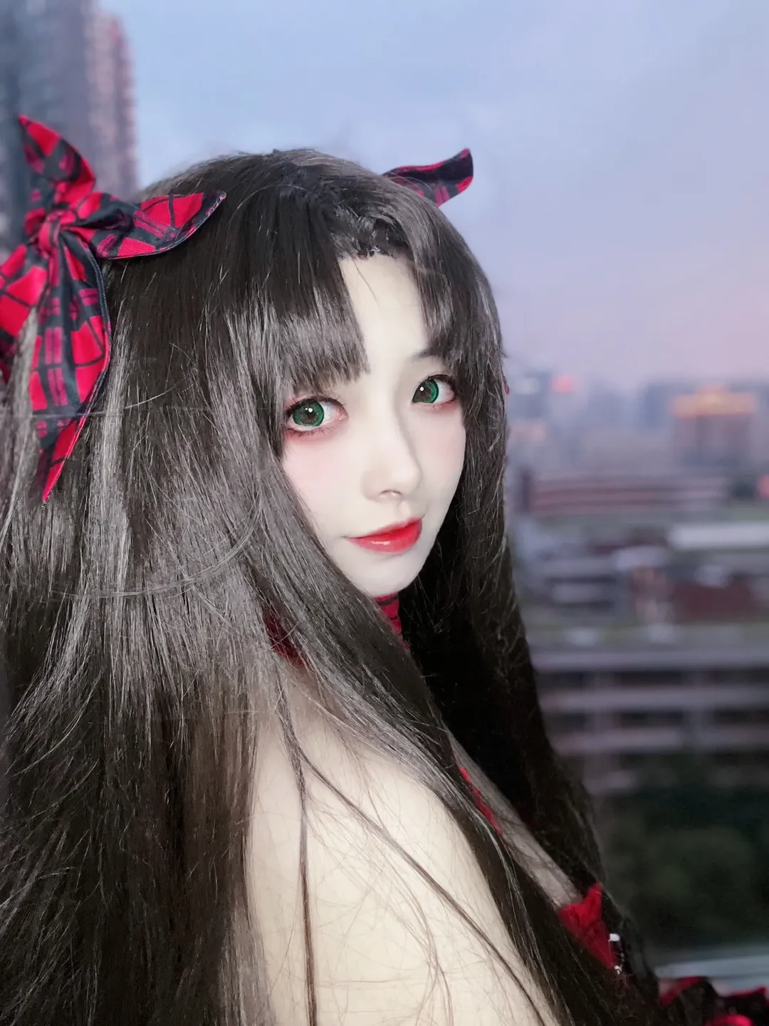 【远坂凛cos】Fate/Grand Order中的月之女王暗夜降临 - 第 2 张