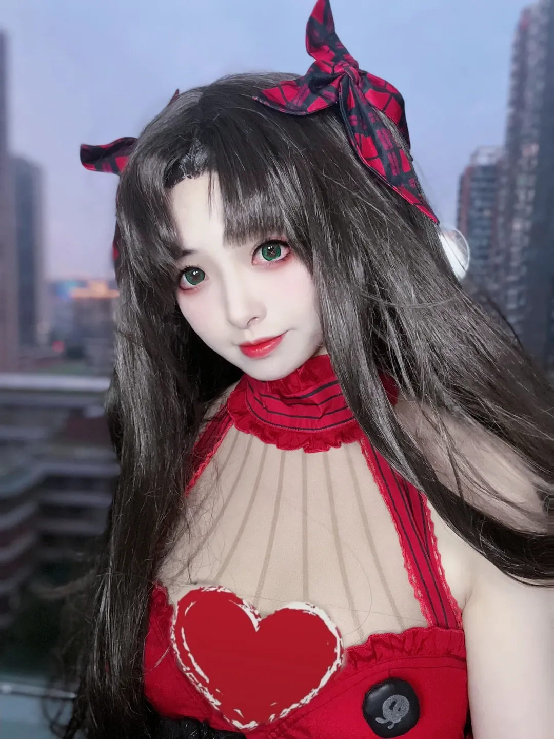 【远坂凛cos】Fate/Grand Order中的月之女王暗夜降临 - 第 3 张