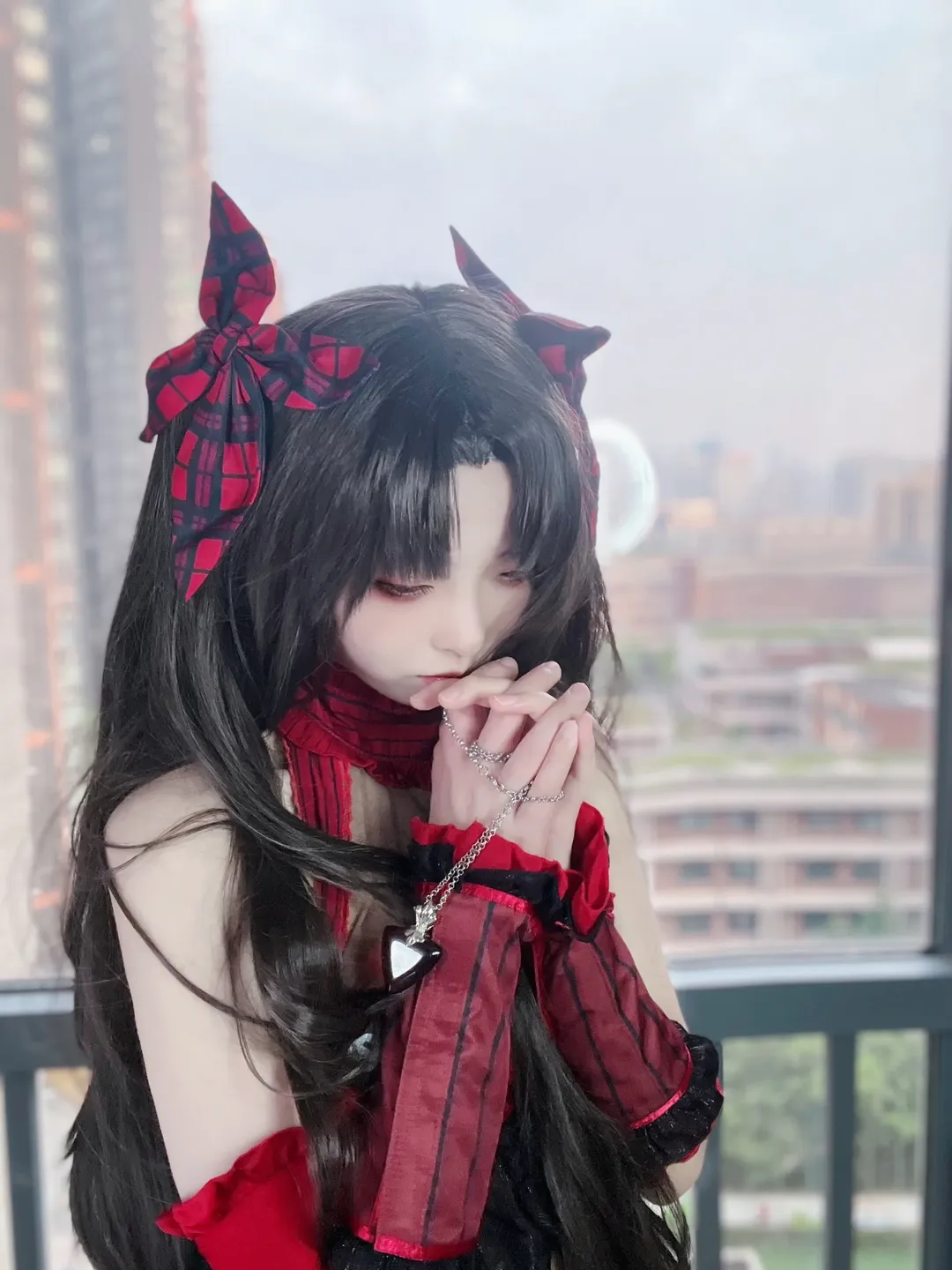 【远坂凛cos】Fate/Grand Order中的月之女王暗夜降临 - 第 5 张