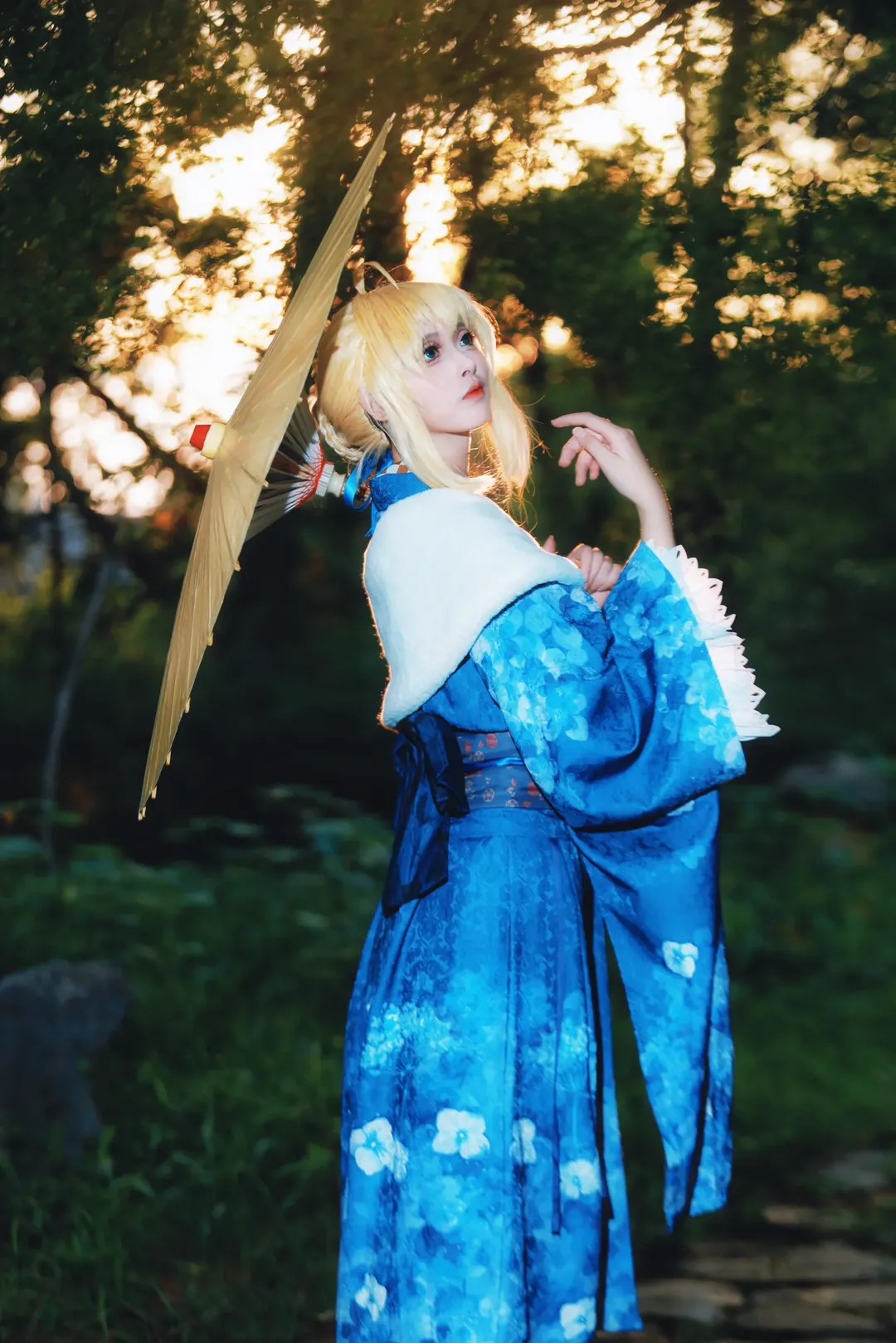 【阿爾託莉雅cos】黃昏逆光下那抹靜謐的藍，來自Fate/Grand Order的片場記錄 - 第 2 張