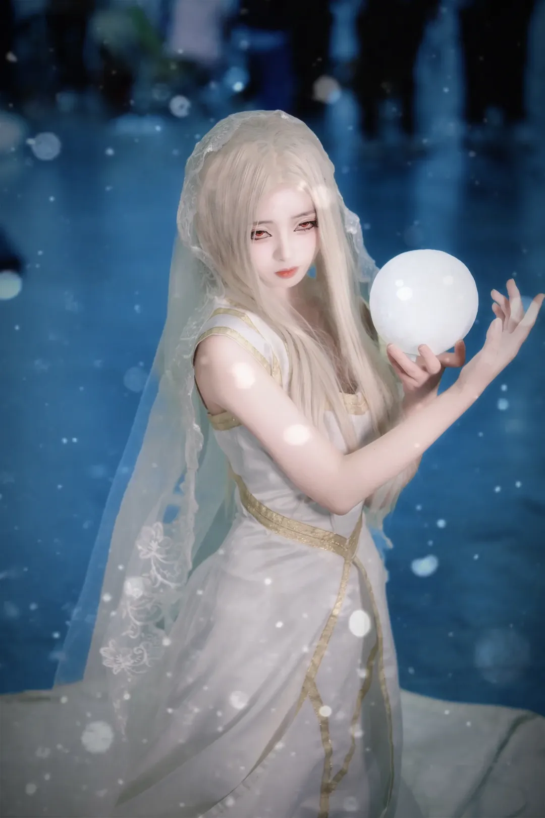 【愛麗絲菲爾cos】Fate系列場照，白紗裙與光球的記憶